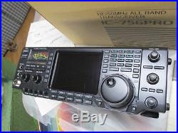 Icom Ic-756pro Hf/50 Mhz All Mode Transceiver With Box And Manual Nce N/r