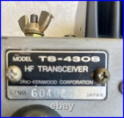 KENWOOD TS-430S HF Transceiver & Micro 150KHz-30MHz SSB/CWithAM/FM Works Great