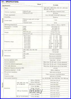 KENWOOD TS-440S PS-430 SP-430 100W HF Ham Radio Transceiver AntennaTuner Working