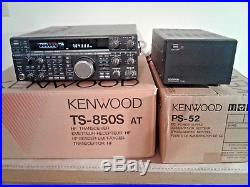 KENWOOD TS-850S/AT Transciever & KENWOOD PS-52 DC Power Supply ORIG BOXES ExCond