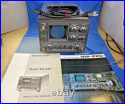 Kenwood SM-220 Ham Radio Station Monitor with Manual (Clean!)