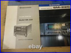Kenwood SM-220 Ham Radio Station Monitor with Manual (Clean!)