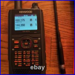 Kenwood THD-74A transceiver with desktop charger and extras