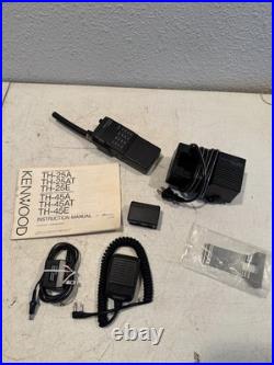 Kenwood TH-45AT 430/440MHz FM Handheld Radio with Charger Mic Battery & Manual