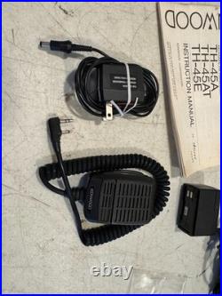 Kenwood TH-45AT 430/440MHz FM Handheld Radio with Charger Mic Battery & Manual