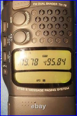 Kenwood TH-78 Dual-Band 144/430MHz Handheld Amateur Transceiver Tested USED
