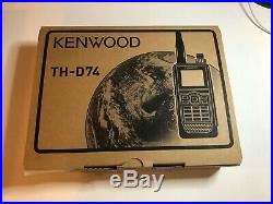 Kenwood TH-D74A 5W 144/220/430MHz Tri-Band D-Star APRS Digital HT