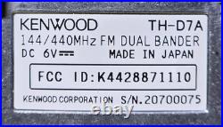 Kenwood TH-D7A UHF VHF Handheld Transceiver With Integral TNCAPRSSky Cmnd