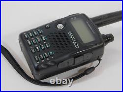 Kenwood TH-F6A Ham Radio Handheld FM Tribrander Transceiver (works well)