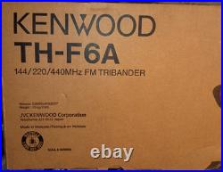Kenwood TH-F6A Ham Radio Transceiver Black FM 144/220/440 MHz MPN TH-F6A