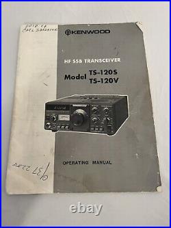 Kenwood TS-120S HF SSB/CW 100-Watt Trasceiver AS-IS