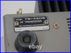 Kenwood TS-430S Ham Radio HF Transceiver + Filters + FM Board (has problems)