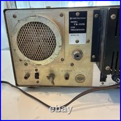 Kenwood TS-520S Vintage Ham radio Tube Hybrid HF Transceiver (turns on, filters)