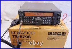 Kenwood TS-570S HF 6M & Transceiver Built in Tuner + Original Box, Manual, Mic
