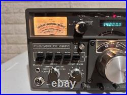Kenwood TS-820S Vintage HF Ham Radio Transceiver Turned On + Shure Mic