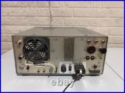 Kenwood TS-820S Vintage HF Ham Radio Transceiver Turned On + Shure Mic