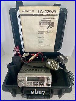 Kenwood TW-4000A FM DUAL BANDER Mobile Transceiver Ham Radio with Durabox