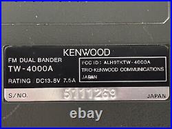 Kenwood TW-4000A FM DUAL BANDER Mobile Transceiver Ham Radio with Durabox