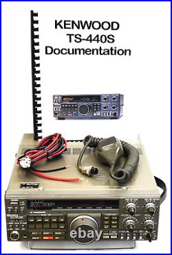 Kenwood Ts-440s Am Fm Cw Ssb Tranceiver + Yk-88c + Yk-88sn Filters + Documents