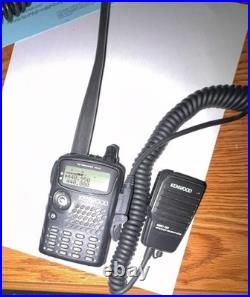 Kenwood th-f6a tri-band 2m/220/440 with HF Receive tested/working with extras