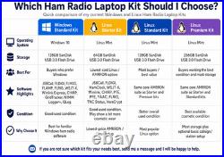 Linux Ham Radio Laptop Kit 128GB HamClock Digital Modes JS8Call FLDIGI SDR
