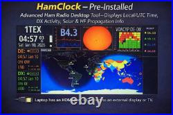 Linux Ham Radio Laptop Kit 128GB HamClock Digital Modes JS8Call FLDIGI SDR