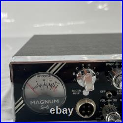 MAGNUM S6 TEN METER RADIO AM FM With ASTATIC MIC LOOK