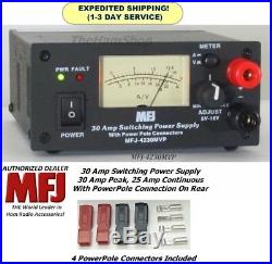 MFJ 4230MVP 30 AMP Switching Power Supply With Meter, 4-16 Volts & Powerpoles