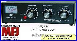 MFJ 921 Antenna Tuner, 144 MHZ & 220 MHZ, 200 Watts With Built-in SWR/Wattmeter