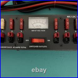 MFJ Model MFJ-1128 DC Power Distribution Strip DC Outlet Panel Ham Radio