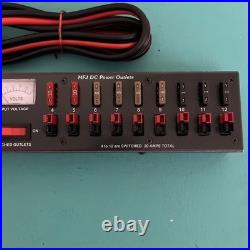 MFJ Model MFJ-1128 DC Power Distribution Strip DC Outlet Panel Ham Radio