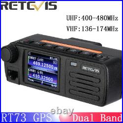 Mini Mobile Radio with GPS Dual Band Dual display/standby Retevis RT73