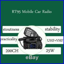 Mobilgerät Ham Car Radio Retevis RT95 25W 200 Kanäle DTMF 5Tone Transceiver