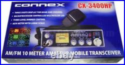 NEW CONNEX CX3400HP 10 Meter Amateur Mobile Radio PRO TUNED HI POWER LOUD TALKN