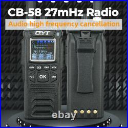 NEW QYT CB-58 Walkie Talkie 27MHz AM/FM CB Ham Radio Transceiver Handheld Radio