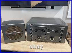 National NC-183D Ham Shortwave Radio Receiver & External Speaker