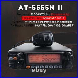 New ANYTONE AT-5555N II 10 Meter Radio 25.615-30.105Mhz AM/FM/SSB Transceiver