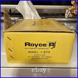 New Royce 1-673 VTG 1977 Gyro Lock Mobile Citizen band Transceiver 40 Channel New Royce 1-673 VTG 1977 Gyro Lock Mobile Citizen band Transceiver 40 Channel