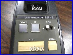 Nice ICOM SM-8 Ham Radio Desk Micophone Multi-Function CB Tested Base Stn SM8