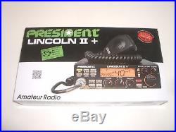 PRESIDENT LINCOLN II + PLUS 10 & 12m AMATEUR RADIO AM/FM/LSB/USB/CW NEW VERSION