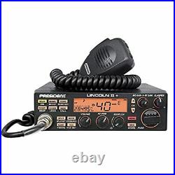 Portable CB Radio NEW President Lincoln II + 10 and 12 Meter compact scanner