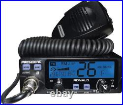 President Ronald 10/12 Meter Radio 50+ Watts PEP, AM/FM