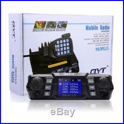 QYT 980plus Mobile Radio 75W U/V Vehicle Transceiver Quad Band Standby Car Radio