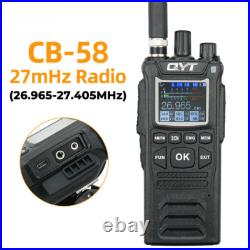 QYT CB-58 Walkie Talkie 27MHz AM/FM CB Ham Radio Transceiver Handheld 4W 4100mAh QYT CB-58 Walkie Talkie 27MHz AM/FM CB Ham Radio Transceiver Handheld 4W 4100mAh