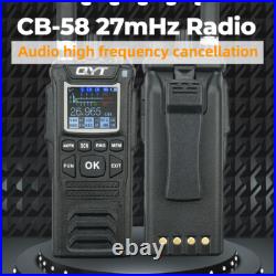 QYT CB-58 Walkie Talkie 27MHz AM/FM CB Ham Radio Transceiver Handheld 4W 4100mAh QYT CB-58 Walkie Talkie 27MHz AM/FM CB Ham Radio Transceiver Handheld 4W 4100mAh