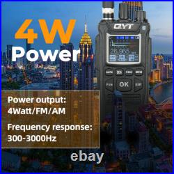 QYT CB-58 Walkie Talkie 27MHz AM/FM CB Ham Radio Transceiver Handheld 4W 4100mAh QYT CB-58 Walkie Talkie 27MHz AM/FM CB Ham Radio Transceiver Handheld 4W 4100mAh
