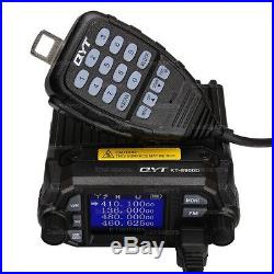 QYT KT-8900D Dual Band Quad Standby 5Tone 25W VHF UHF Car/Truck Ham Mobile Radio