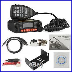 QYT KT-8900R Tri-band Car Radio 25W Mobile VOX Transceiver 200CH + Car Charger