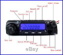 RT-9000D VHF 220-260MHz 60W 200CH Mobile Car Ham Radio Transceiver 8 Scrambler