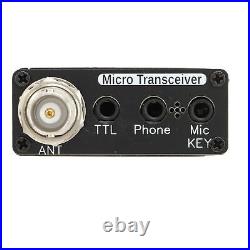 Radio Transceiver 0.5MHz-30MHz 4 Waveband HF SSB QRP USDX Transceiver(EU Plug)